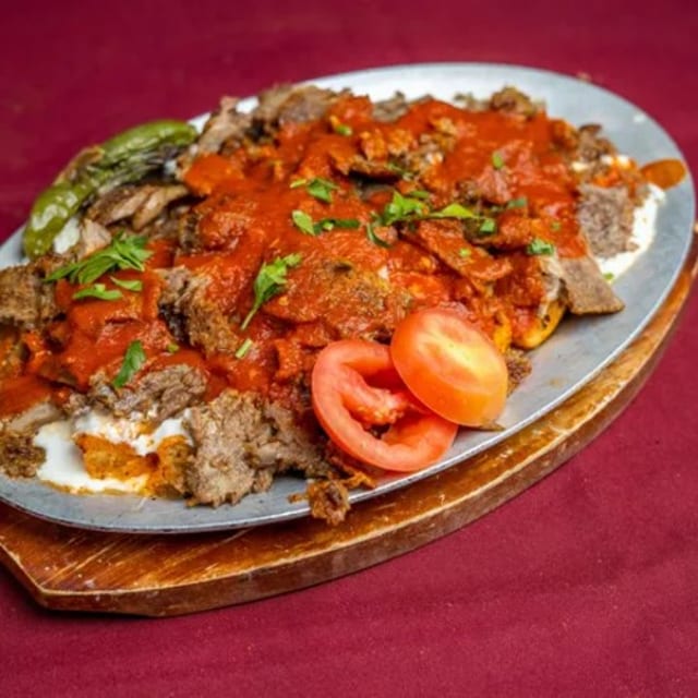 Iskender Kebab.